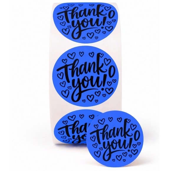 STICKERAFT Other - 100 Thank You Stickers 2 Inch Round Small Business Packaging